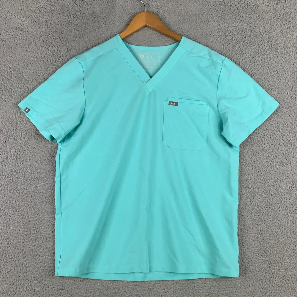 FIGS Scrub Set Mens Large L Leon Top & Axim Pants V-Neck Cargo Technical Uniform
